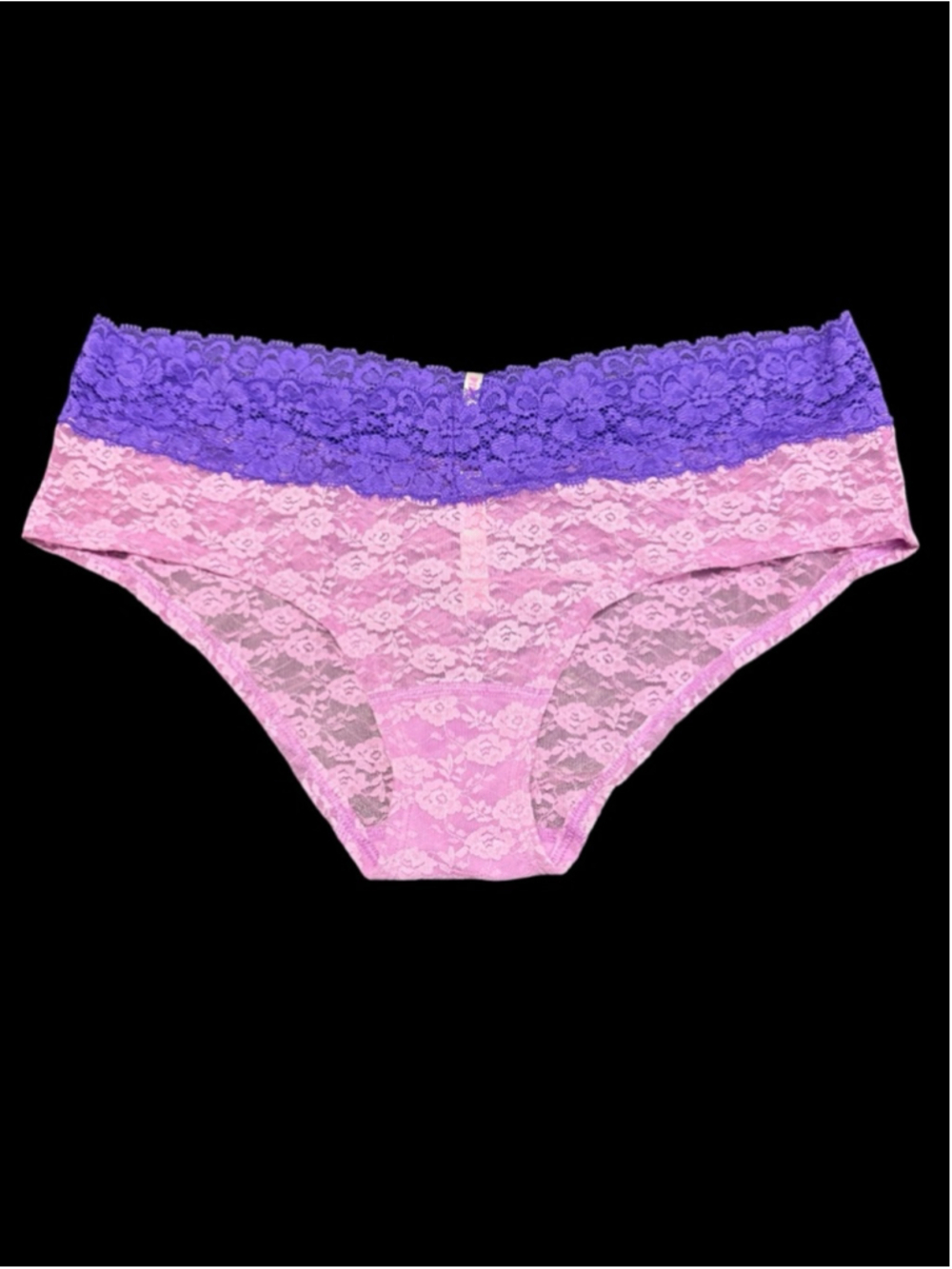 Women's PINK by Victoria's Secret Lace Hipster Panties L Pink Purple